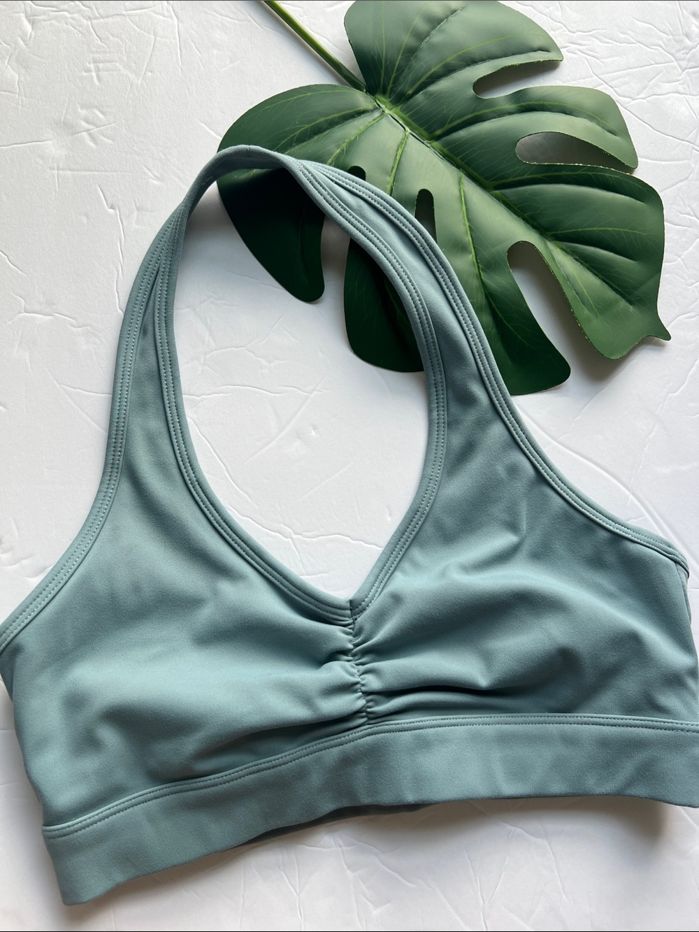 YoungLA Sage Green Scoop-Back Bralette
